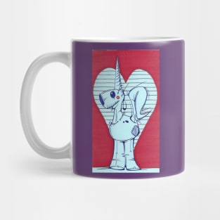 heart and unicorn Mug